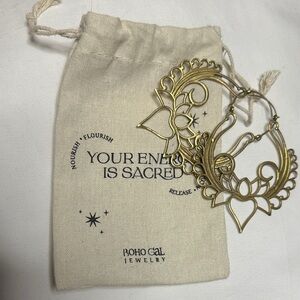 Brass Statement Earrings